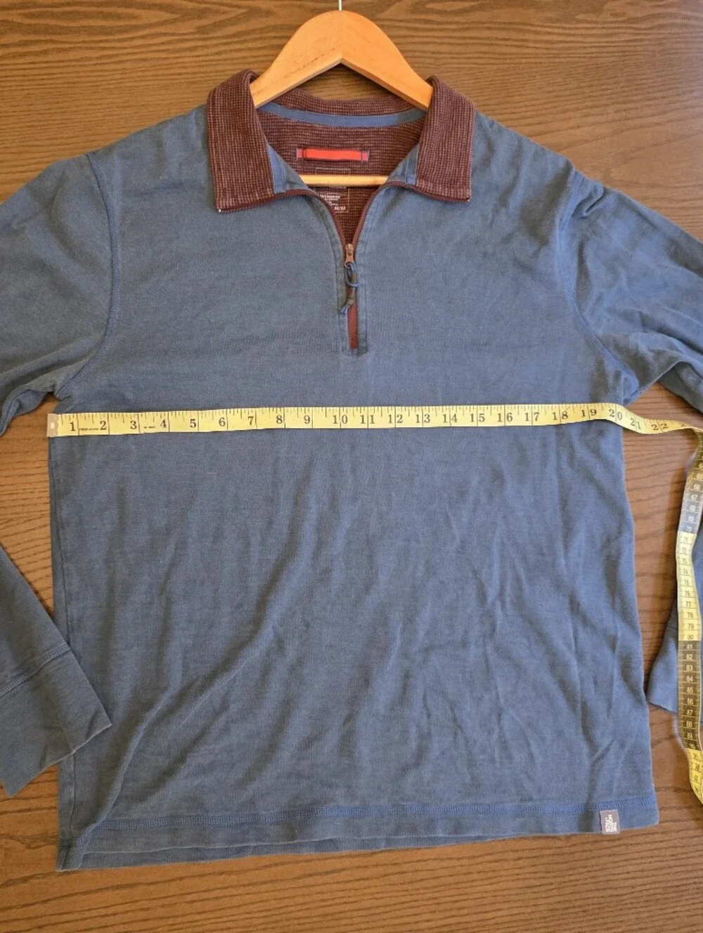 The North Face Blue Long Sleeves Shirt Polo Cotton Pullover Outdoor Gorpcore